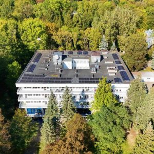 Zielone otoczenie szpitala